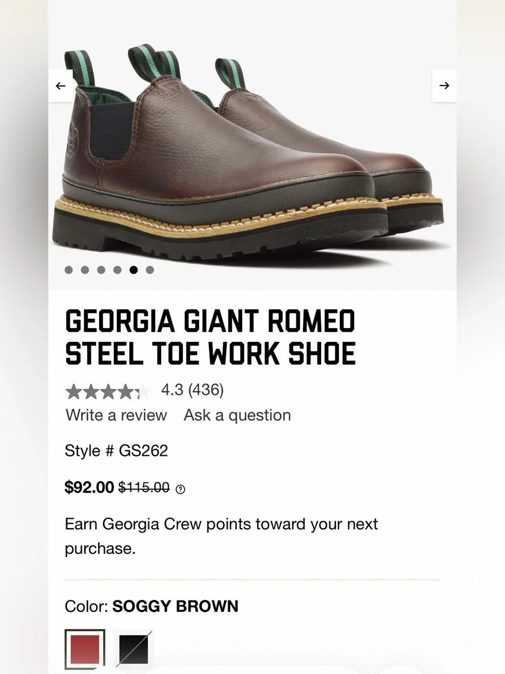 Georgia Boot nwt these